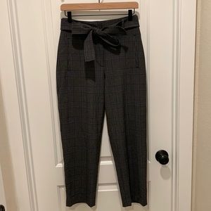 Wilfred Tie Front cropped plaid pants